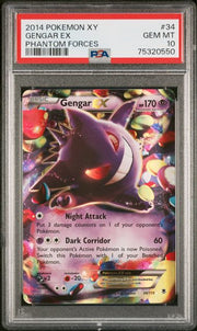 PSA 10 GENGAR EX PHANTOM FORCES