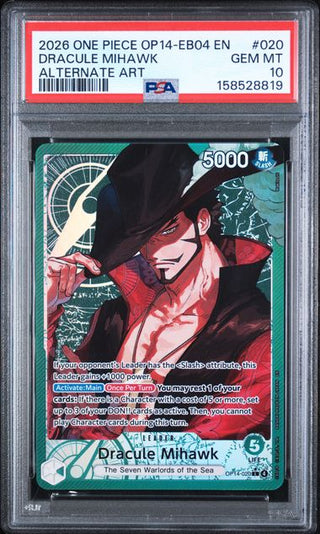 PSA 10 DRACULE MIHAWK ALTERNATE ART