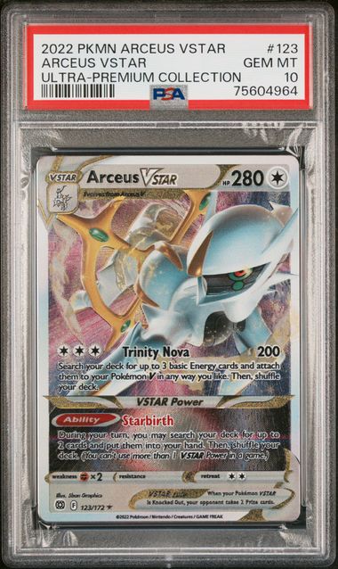 PSA 10 ARCEUS ULTRA PREMIUM COLLECTION METAL