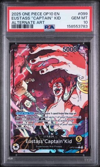 PSA 10 EUSTASS "CAPTAIN" KID ALTERNATE ART