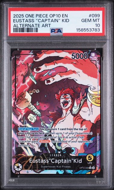 PSA 10 EUSTASS "CAPTAIN" KID ALTERNATE ART