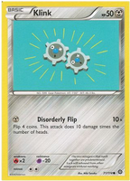 Klink - 71/114 - Common - XY Steam Siege (Square Cut Misprint)