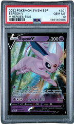 PSA 10 ESPEON V PROMO V HEROES TINS