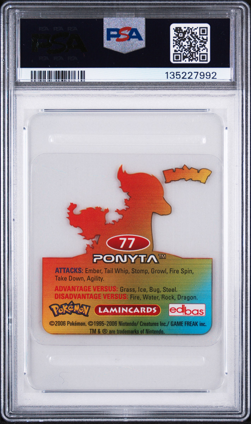 PSA Card Back