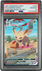 PSA 10 Leafeon VMAX Evolving Skies