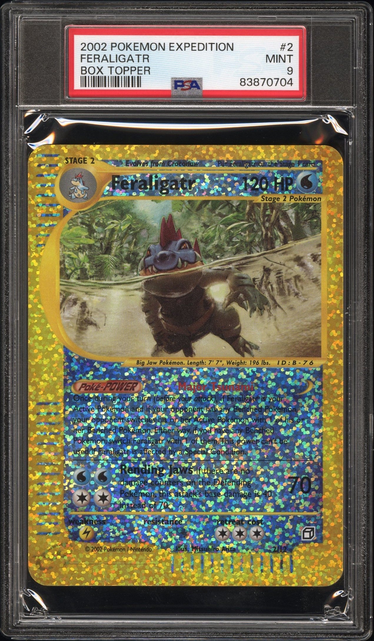 PSA 9 FERALIGATR BOX TOPPER