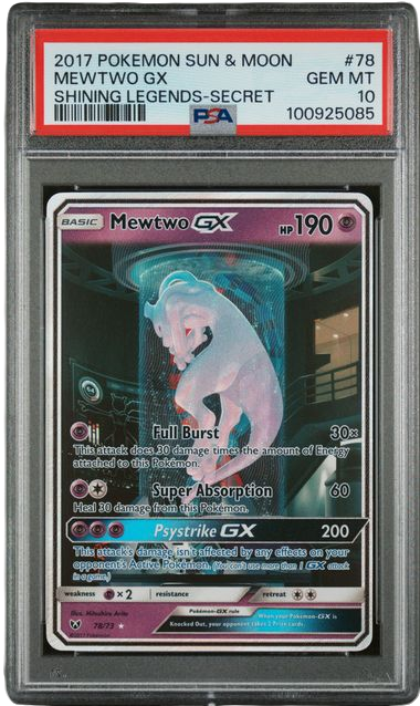 PSA 10 MEWTWO GX SHINING LEGENDS-SECRET