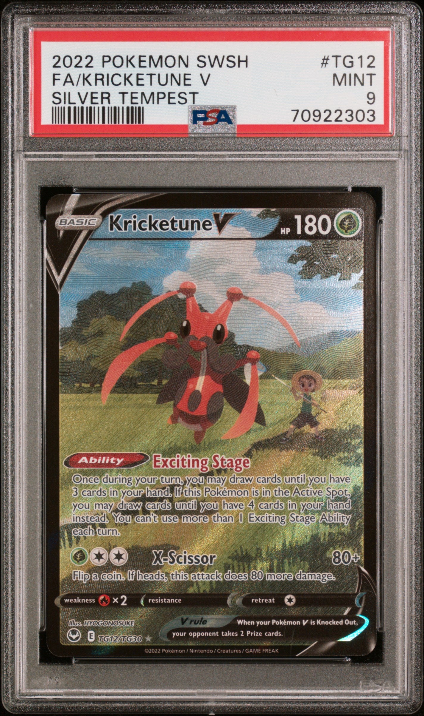 PSA 9 FA/KRICKETUNE V SILVER TEMPEST