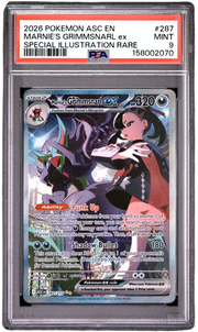 PSA 9 MARNIE'S GRIMMSNARL EX ASCENDED HEROES