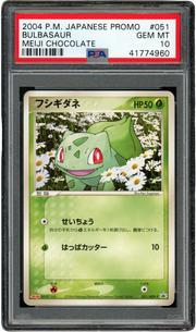 PSA 10 BULBASAUR MEIJI CHOCOLATE