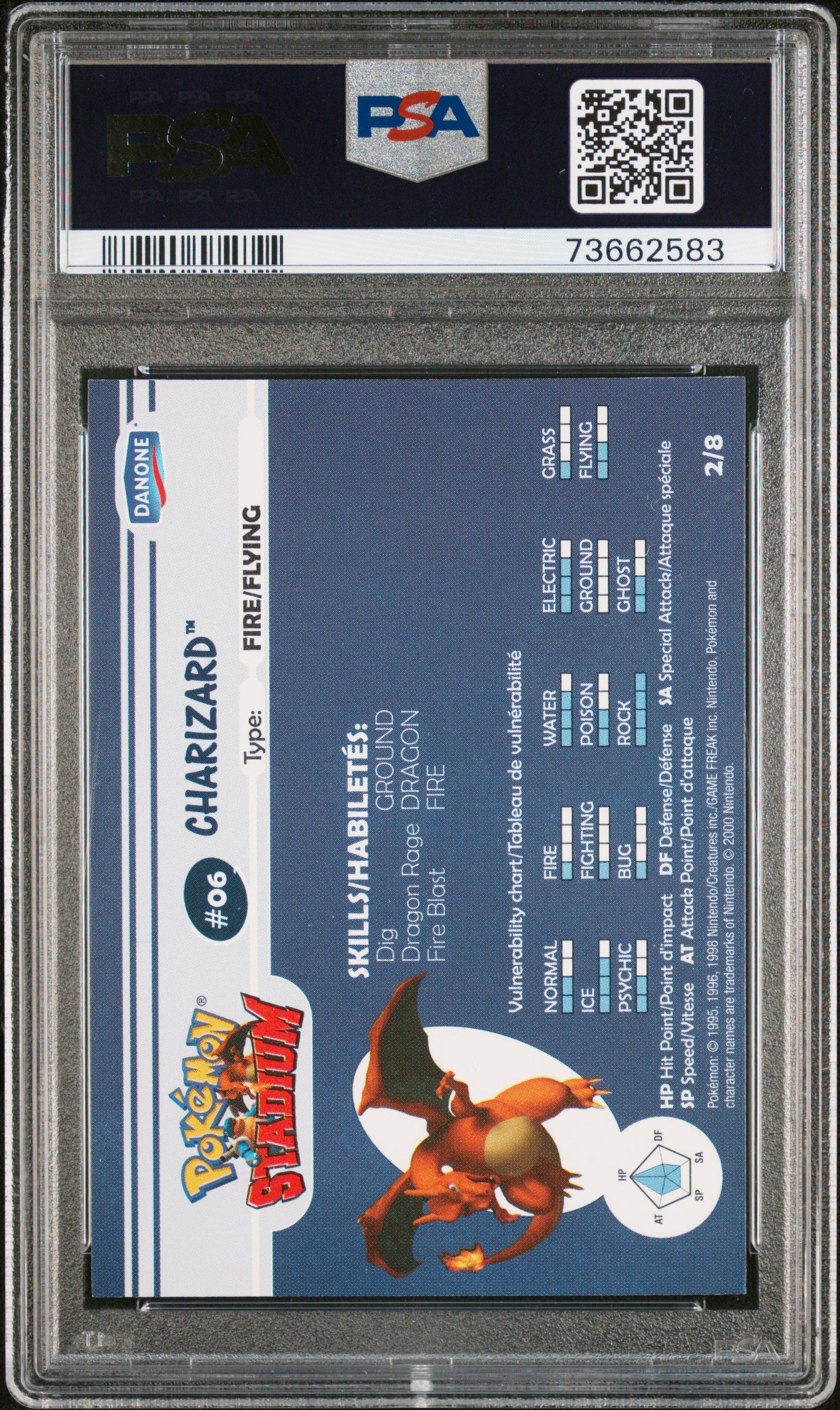 PSA 8 CHARIZARD STADIUM TIP-SHINY