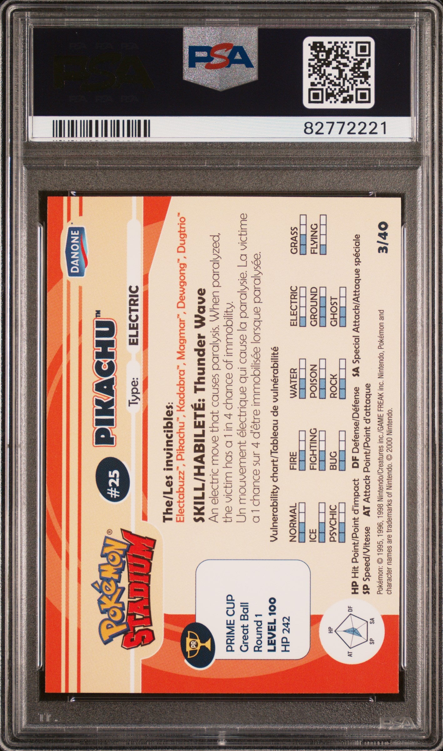 PSA 10 PIKACHU STADIUM TIP