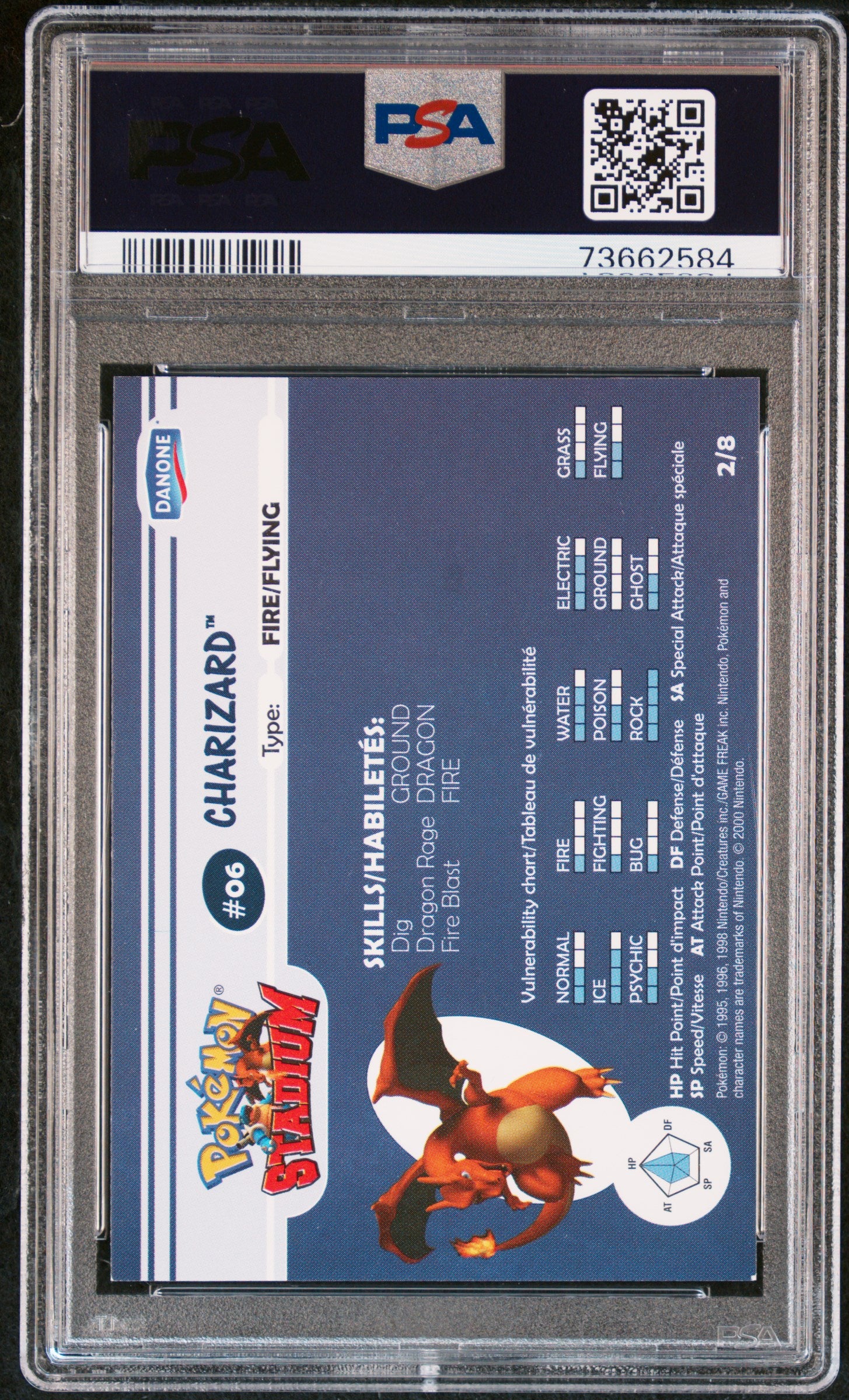 PSA 8 CHARIZARD STADIUM TIP-SHINY