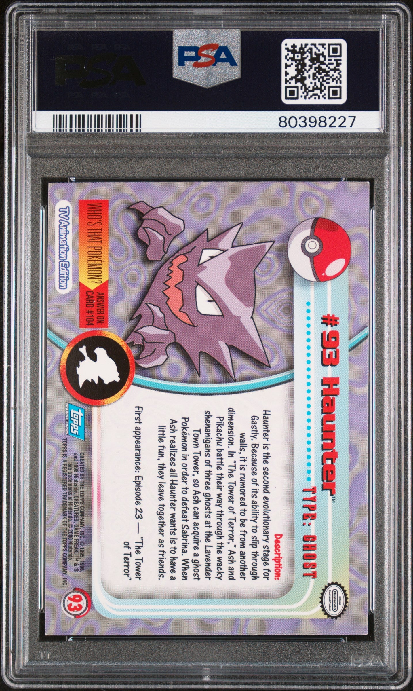 PSA 7 HAUNTER ANIMATION SER. 2-RBW.FOIL