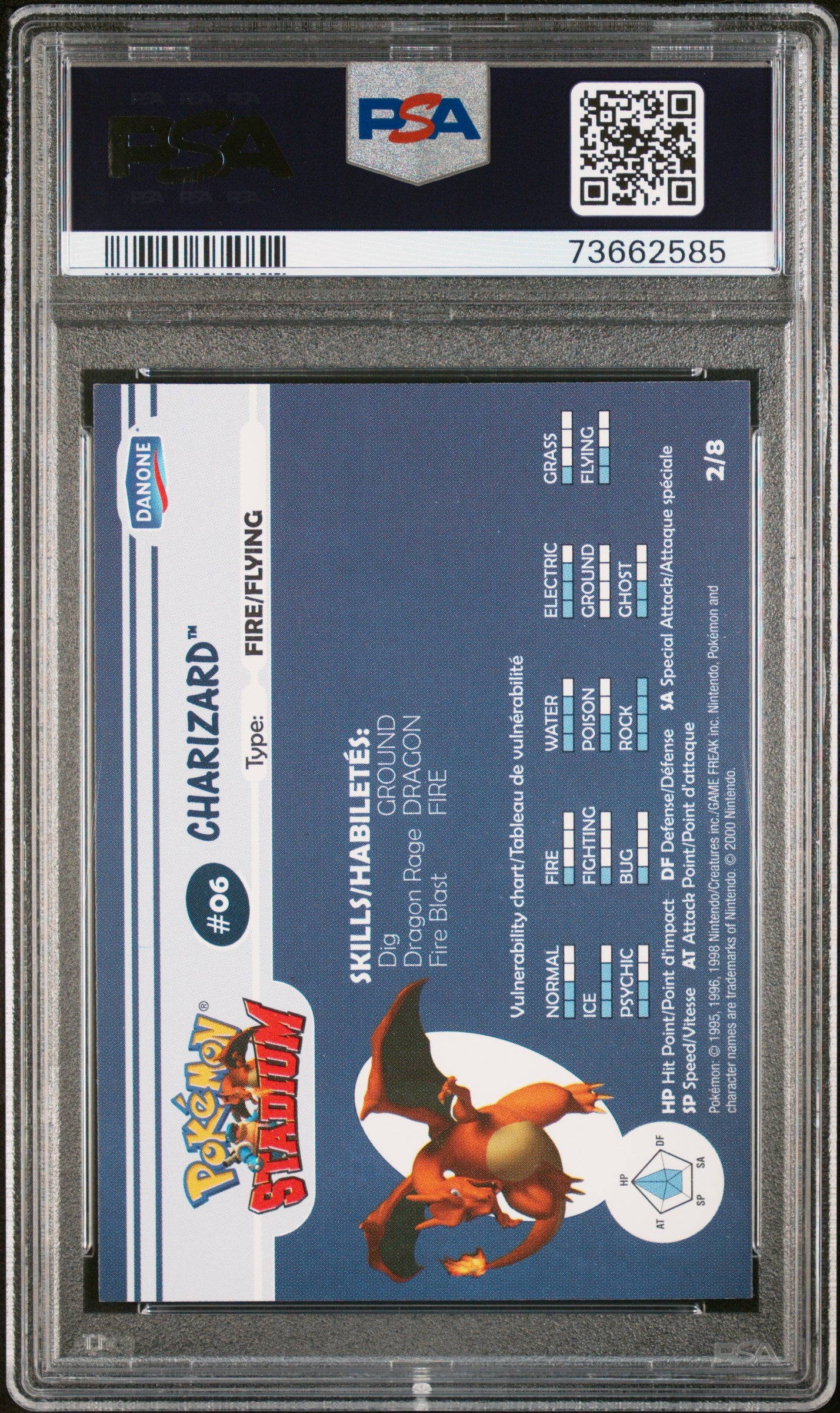 PSA 8 CHARIZARD STADIUM TIP-SHINY