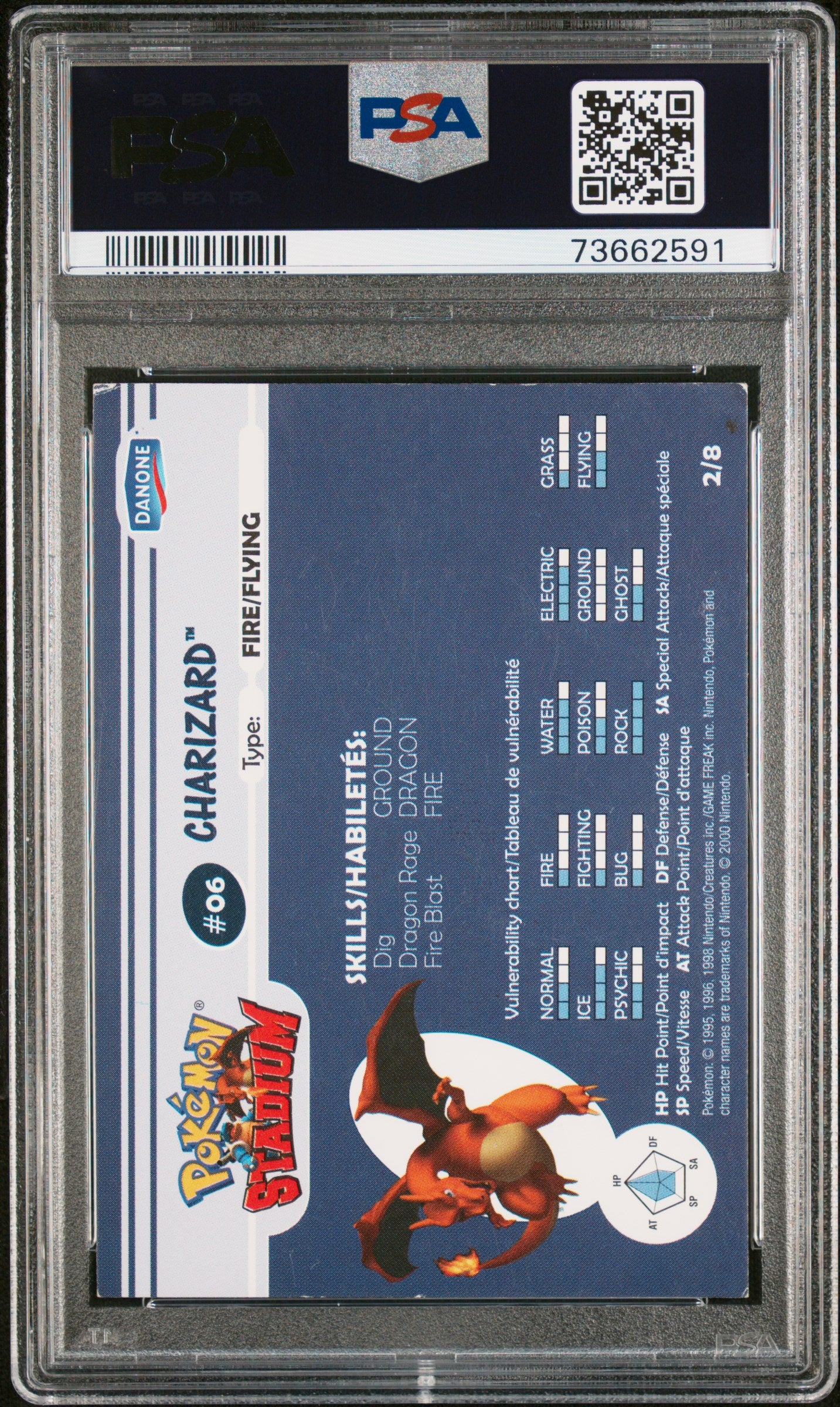 PSA 5 CHARIZARD STADIUM TIP-SHINY-GOLD