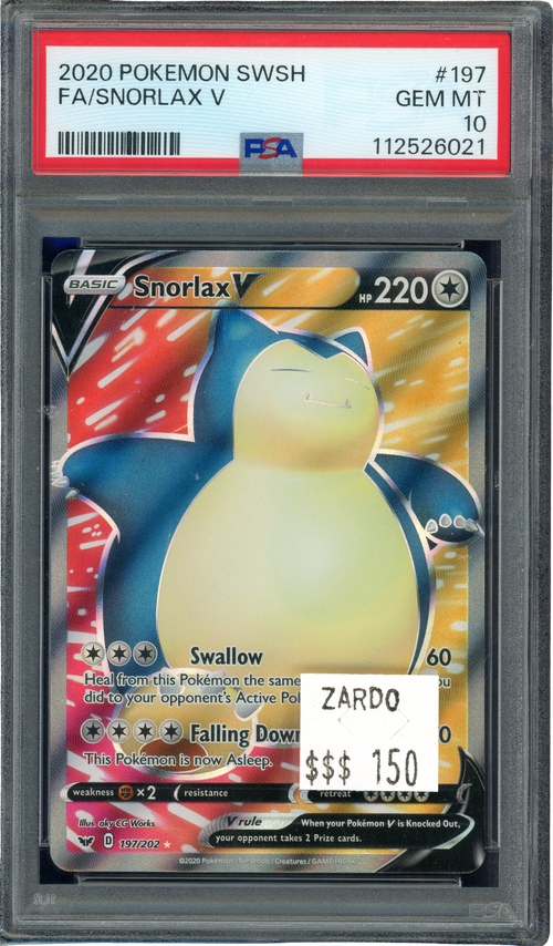 （ブランドロゴ）の人気ランキング PSA 10 SWSH V SNORLAX ポケモンカードゲーム