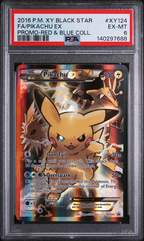 PSA 6 FA/PIKACHU EX PROMO-RED & BLUE COLL.