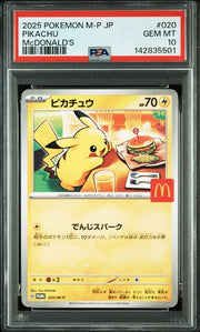 PSA 10 PIKACHU MCDONALD'S JPN