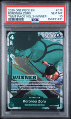PSA 10 RORONOA ZORO TNMT PACK VOL.3-WINNER