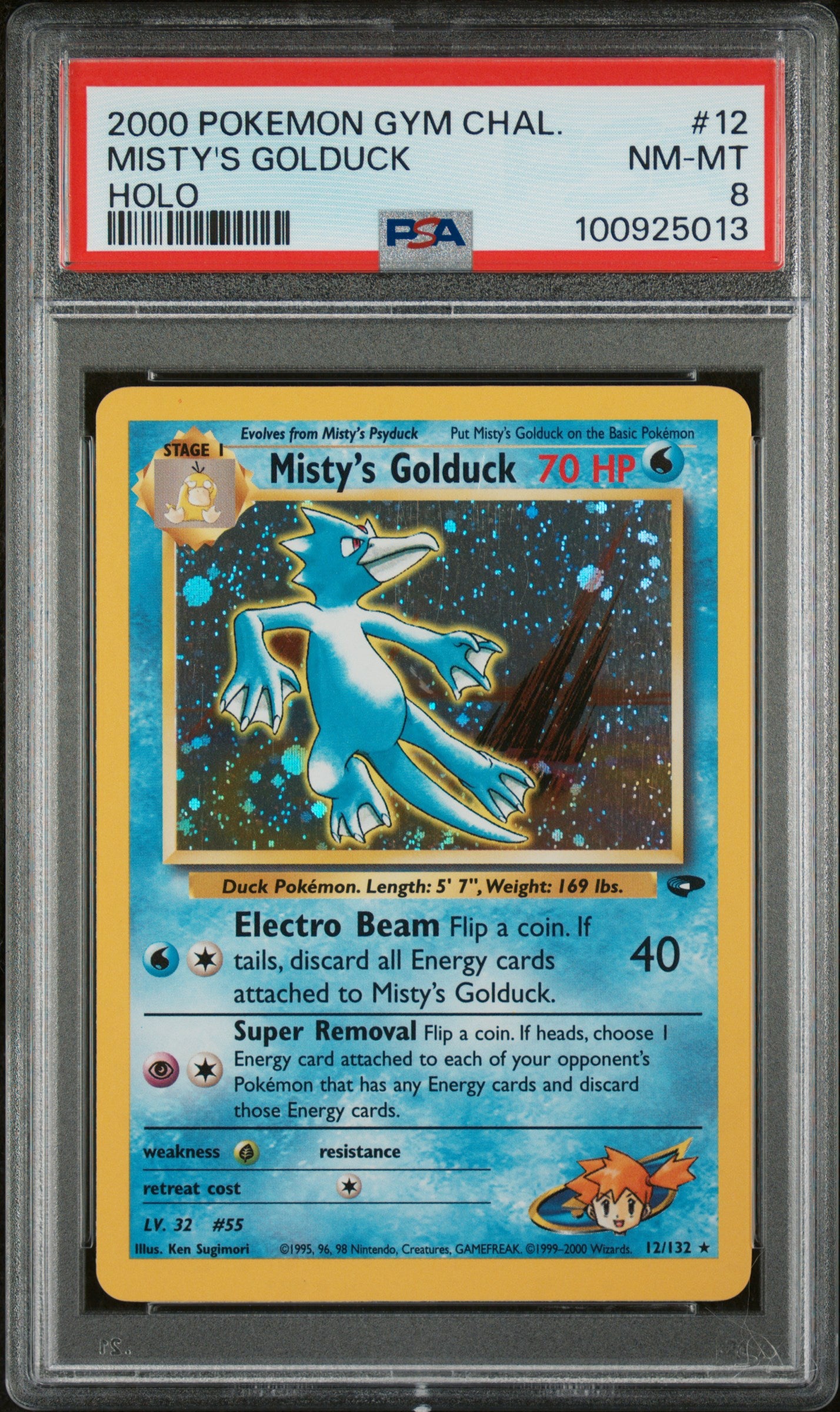 PSA 8 MISTY'S GOLDUCK HOLO