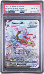 PSA 10 RAYQUAZA VMAX EVOLVING SKIES SECRET