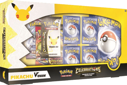 Celebrations Premium Playmat Collection Pikachu V-Union Box - ZardoCards