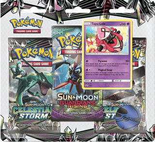 Celestial Storm 3-Pack Blister w/ Tapu Lele Promo