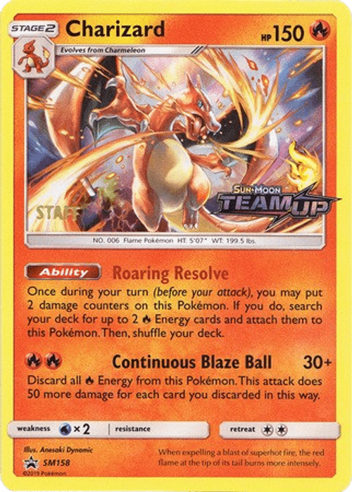 Charizard - SM158 - (Staff) Pre-Release Promo - ZardoCards