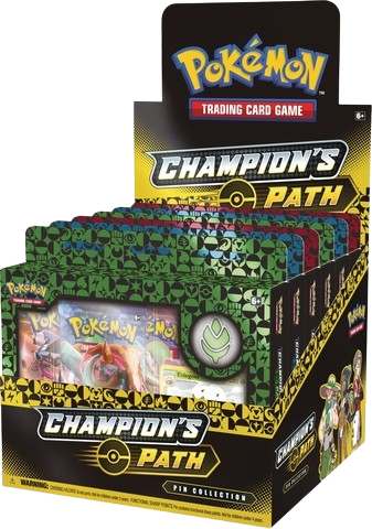 Champion's Path Turffield, Hulbury, & Motostoke Gyms Display Box Pin Collection