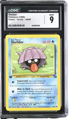 CGC 9 SHELLDER 1ST ED FOSSIL