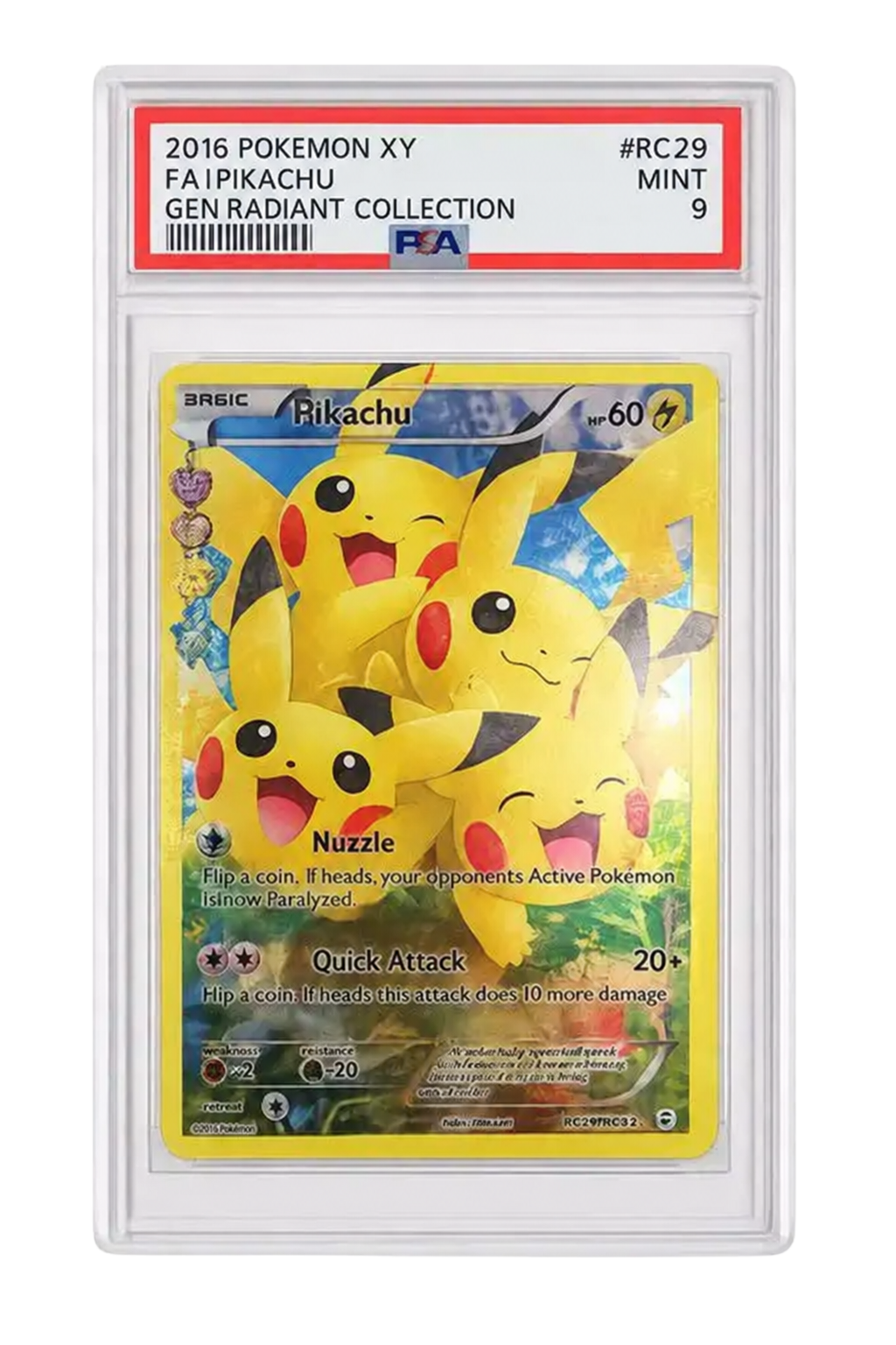 PSA 9 FA/Pikachu XY