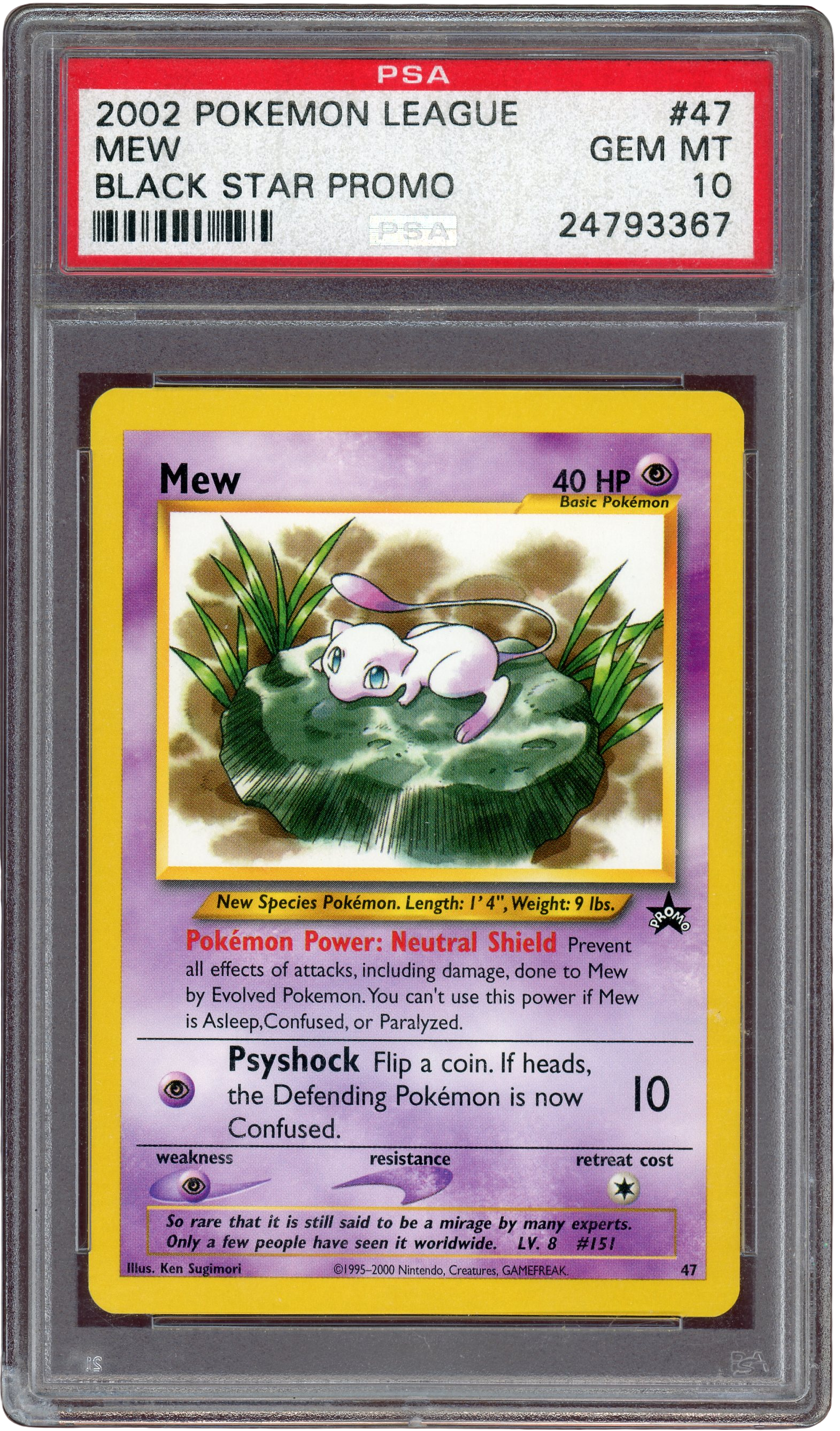 PSA 10 MEW BLACK STAR PROMO 