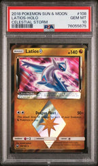 PSA 10 LATIOS HOLO CELESTIAL STORM
