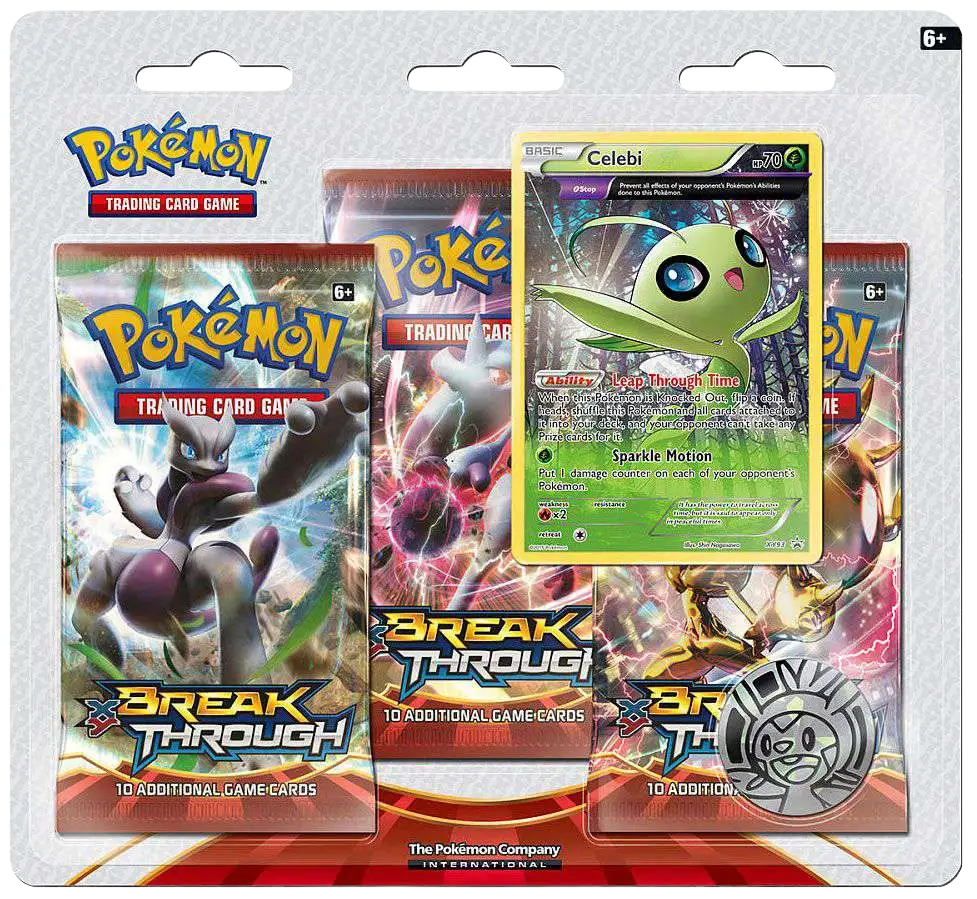 XY Breakthrough 3-packs Blister [Celebi Promo]