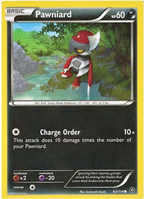Pawnaird - 63/114 - Common - XY Steam Siege (Square Cut Misprint)