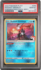 PSA 10 RADIANT GRENINJA PRIZE PACK SERIES 3