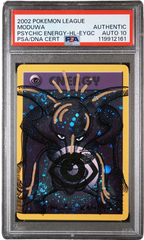 PSA AUTO 10 MODUWA ALAKAZAM PSYCHIC ENERGY-HOLO