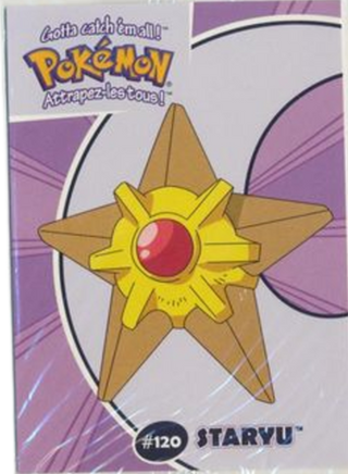 19/40 #120 Staryu - Danone Pokemon Stadium Tip Cards