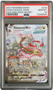 PSA 10 FA/RAYQUAZA VMAX EVOLVING SKIES SECRET