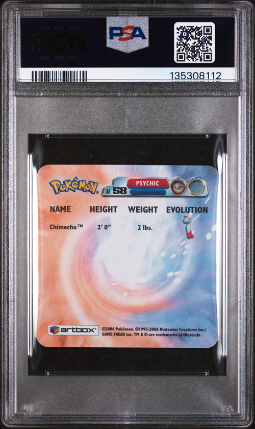 PSA Card Back