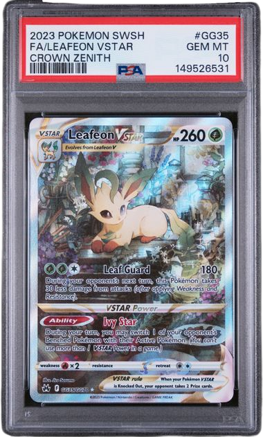 PSA 10 FA/LEAFEON VSTAR CROWN ZENITH