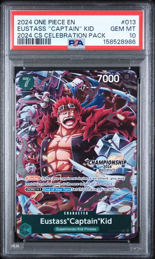 PSA 10 2024 CELEBRATION PACK EUSTASS "CAPTAIN" KID