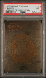 PSA 9 PSYDUCK SHINY GOLD STADIUM TIP