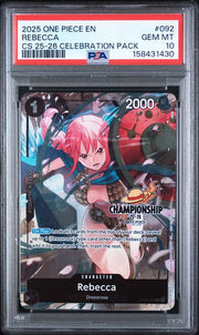 PSA 10 REBECCA CHAMPIONSHIP 2025-26 CELEBRATION PACK