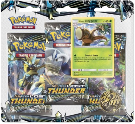 Lost Thunder Alolan Exeggutor 3-Pack Blister