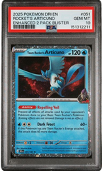 PSA 10 ROCKET'S ARTICUNO COSMO HOLO DESTINED RIVALS