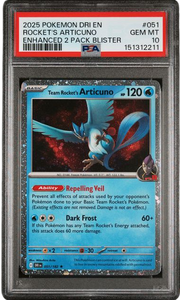 PSA 10 ROCKET'S ARTICUNO COSMO HOLO DESTINED RIVALS