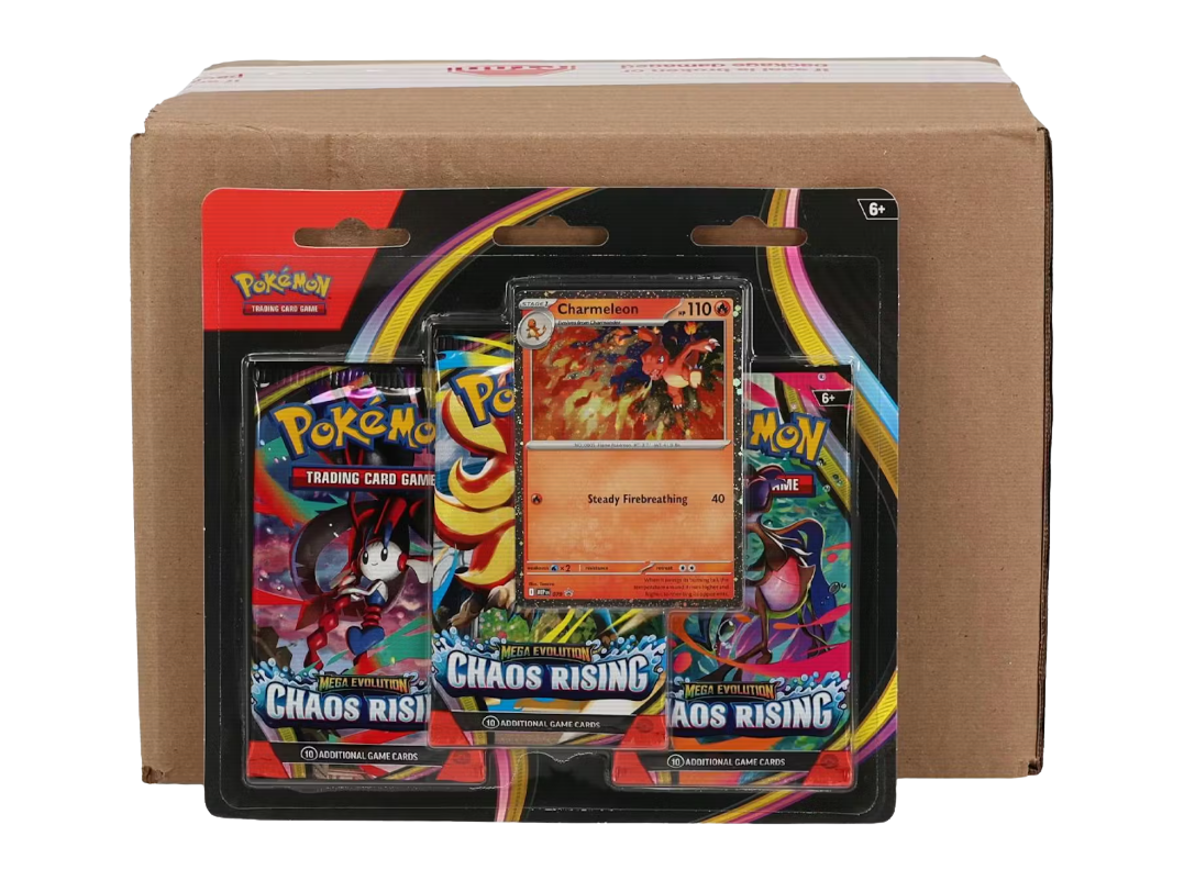 Sealed Case Chaos Rising 3 Pack Blister 