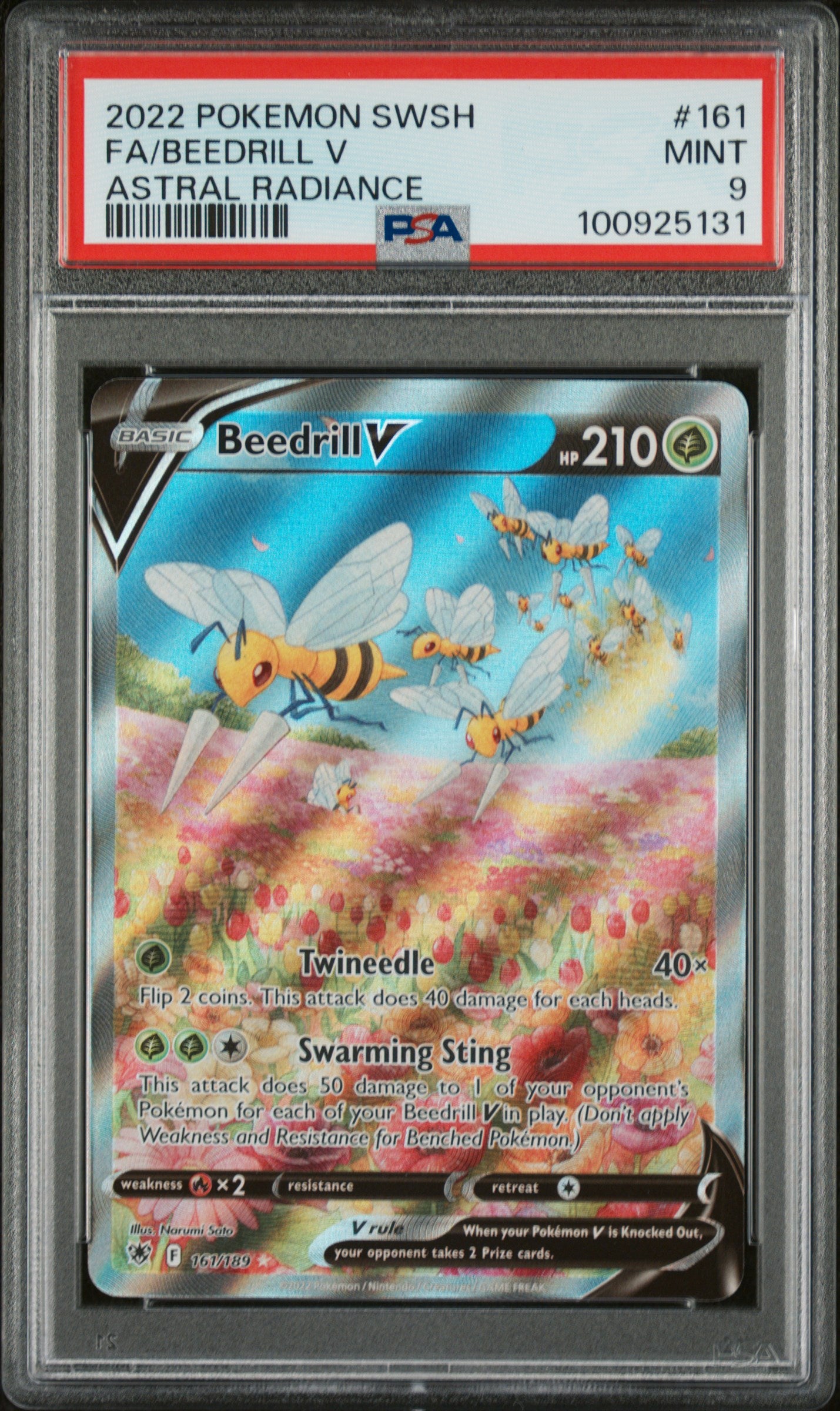 PSA 9 FA/BEEDRILL V ASTRAL RADIANCE